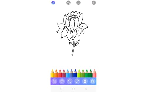 Flowers Coloring Glitter Games