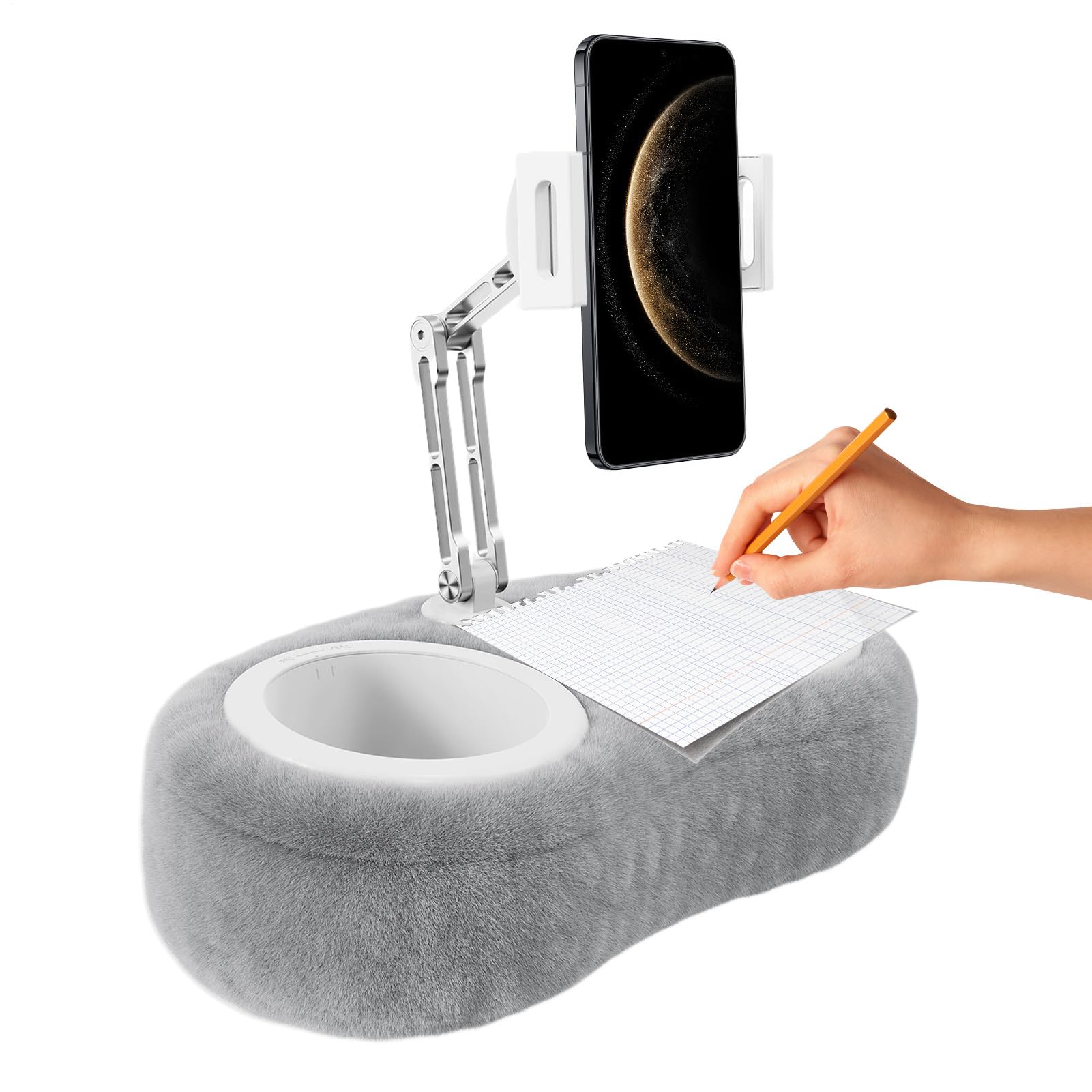 Supporto Tablet a Cuscino Supporto Girevole per Telefono | Portatable Regolabile per Toeletta Divano Scrivania con Base Girevole