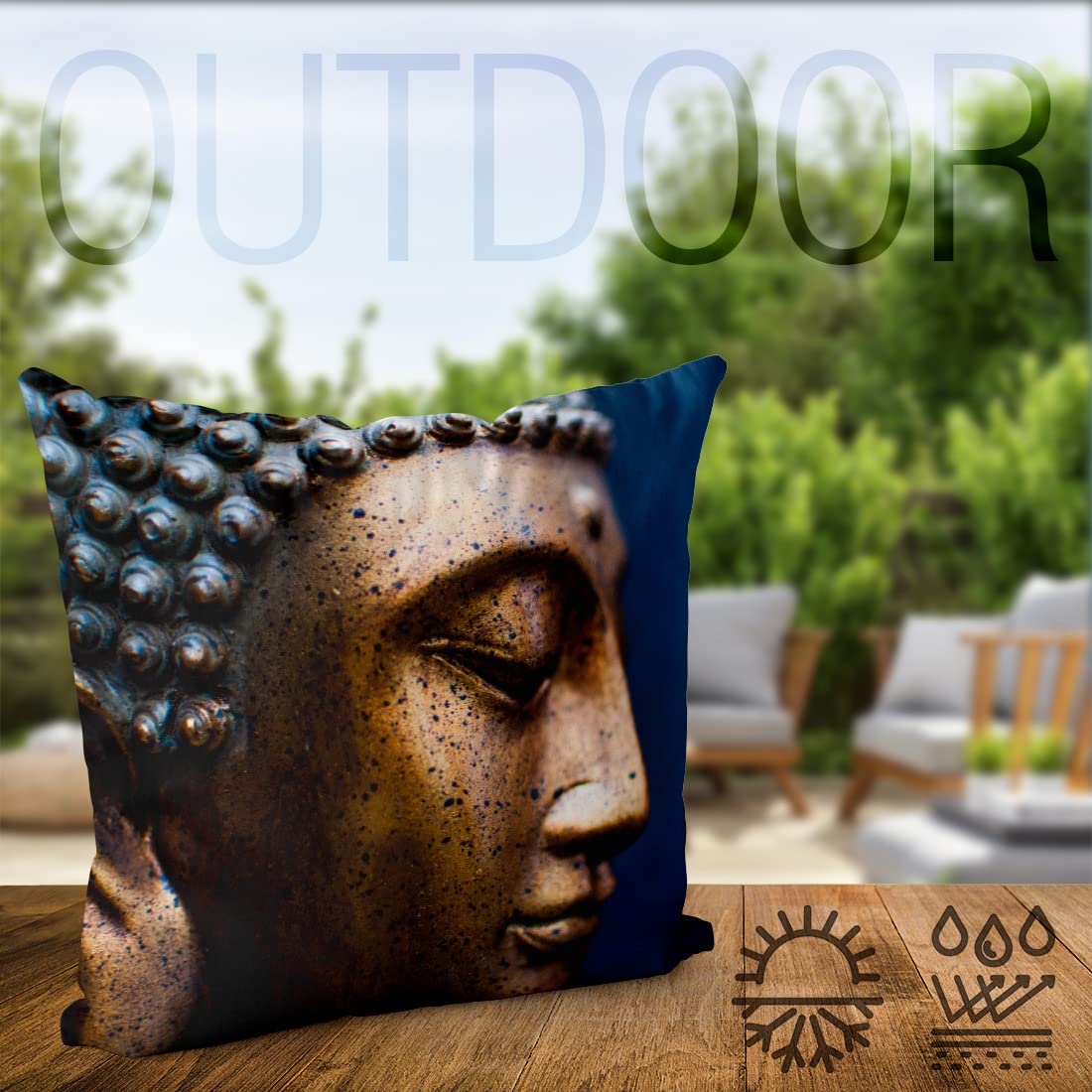 VOID Statua del Buddah Thailandia Asia Cuscini federe