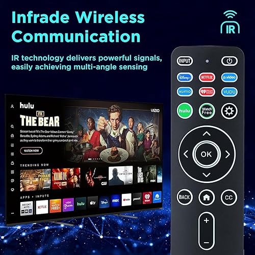 Miniatura 7 de Reemplazo universal retroiluminado XRT260 para todos los televisores inteligentes Vizio con botones de acceso directo Disney, Netflix, Video, Hulu,