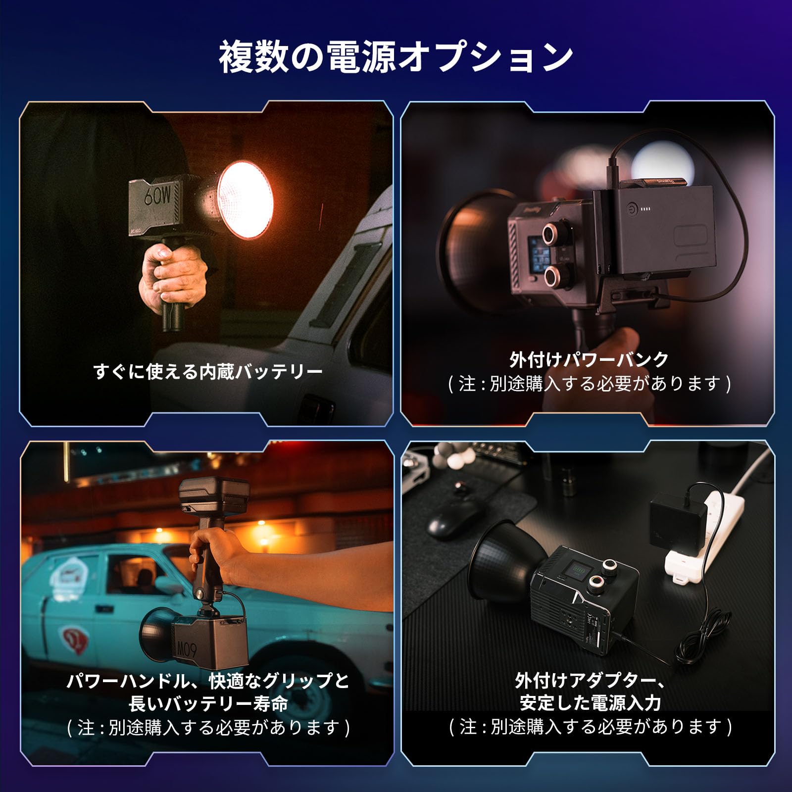 Amazon | SmallRig RC 60C RGB LED ビデオライト 2500K-10000K 色温度