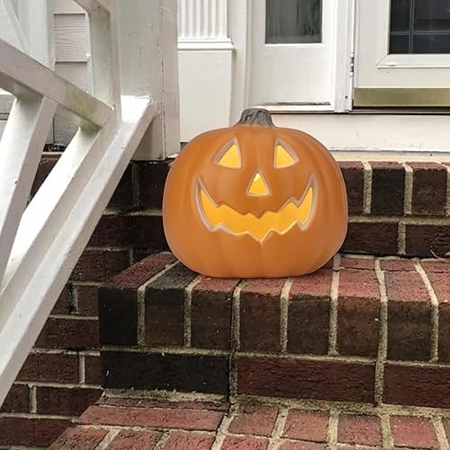 9" Jack-o'-Lantern - Halloween Light Up Pumpkin Lantern with ETL