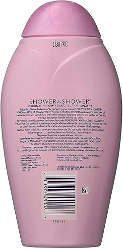Miniatura 2 de SHOWER TO SHOWER Body Powder Original Fresh 8 oz (Paquete de 2)