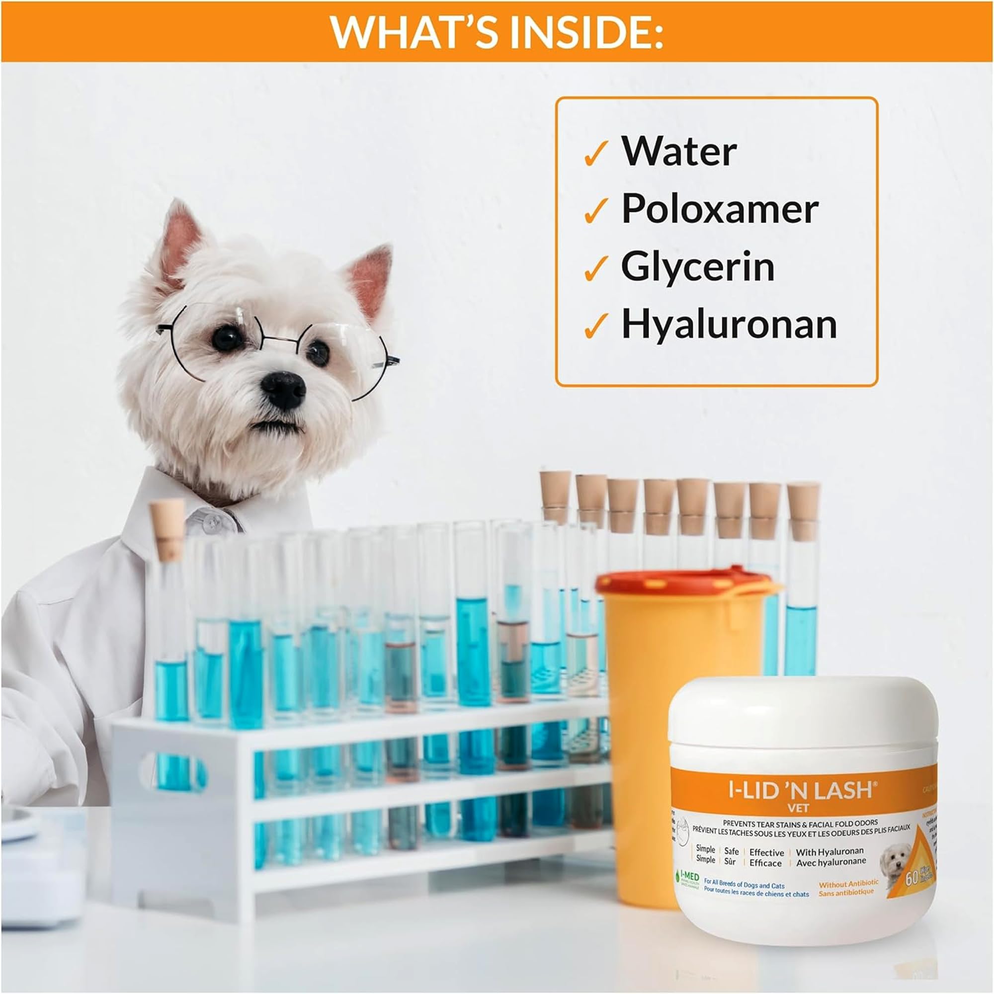 Amazon.co.jp: I-Lid'n Lash Hygiene Vet Wipes, 60 Count by I-Med