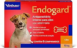 Virbac Endogard Vermífugo para Cães até 10 kg com 6 Comprimidos