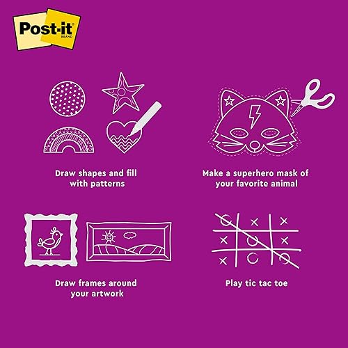 Miniatura 7 de Post-it Almohadilla para garabatos, caballete de arte portátil, almohadilla de caballete de mesa autoadhesiva, 20 x 23 pulgadas, 20 hojasbloc, 2