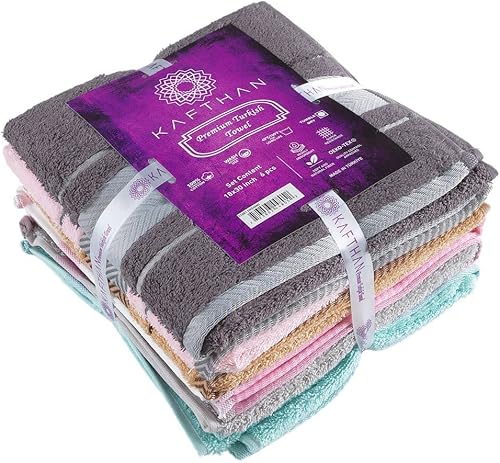 Miniatura 2 de Kafthan - Fishbone - Toalla de mano 100% algodón turco - Toalla suave y absorbente - Respetuosa con el medio ambiente y OEKO-TEX - Ideal para