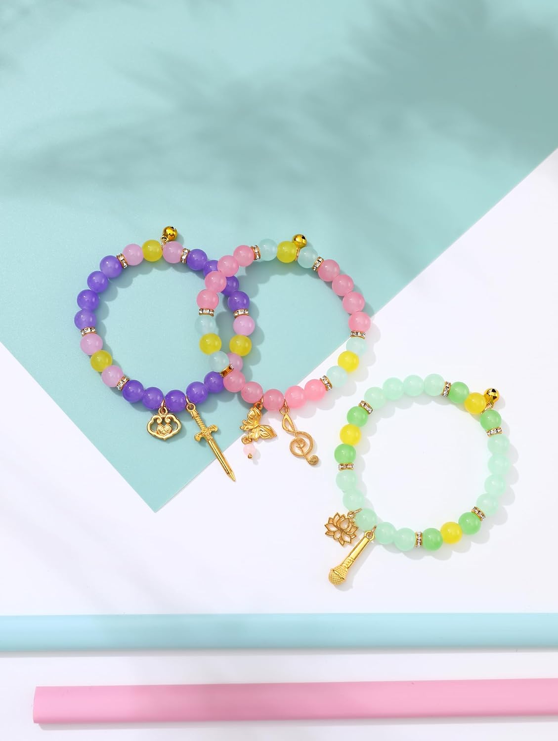 Demon Inspired Bracelets Hunters Bracelets Best Friend Friendship BFF Concert Cosplay Accessories Costumes Jewelry Gift(Style 1)