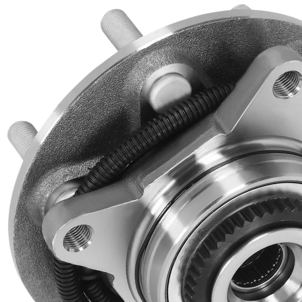 Conjunto de buje y cojinete de rueda delantera con ABS y 6 lengüetas compatible con F150 2018 2019 2020