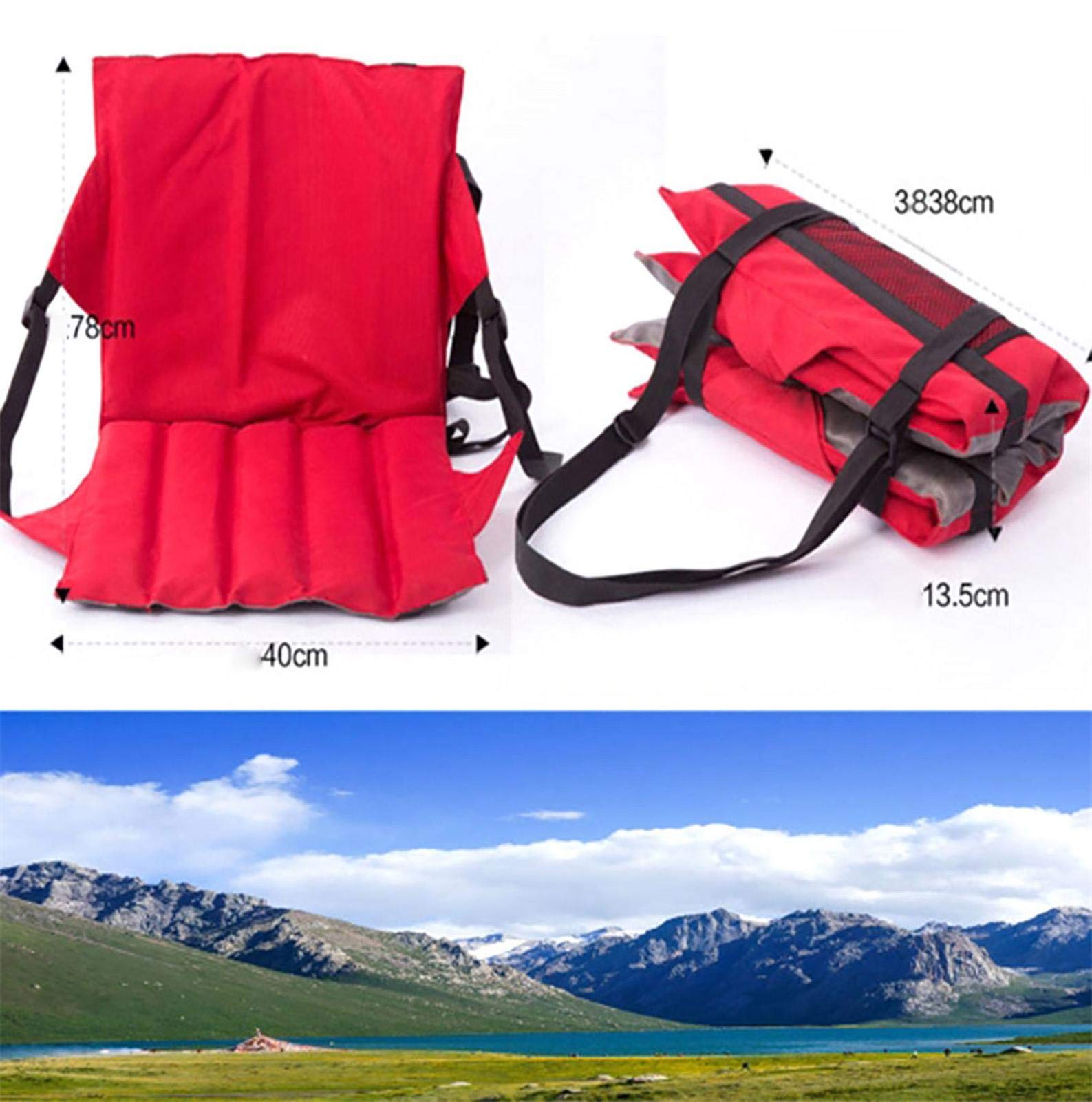 Bibest Siège Kayak - Siège de Kayak pour pagaie avec Sangles Robustes - Kayak Seat Pad - Amovible Antidérapante Rembourré Canoë Siège pour la pêche, Le Kayak, Le Rafting, Le canoë