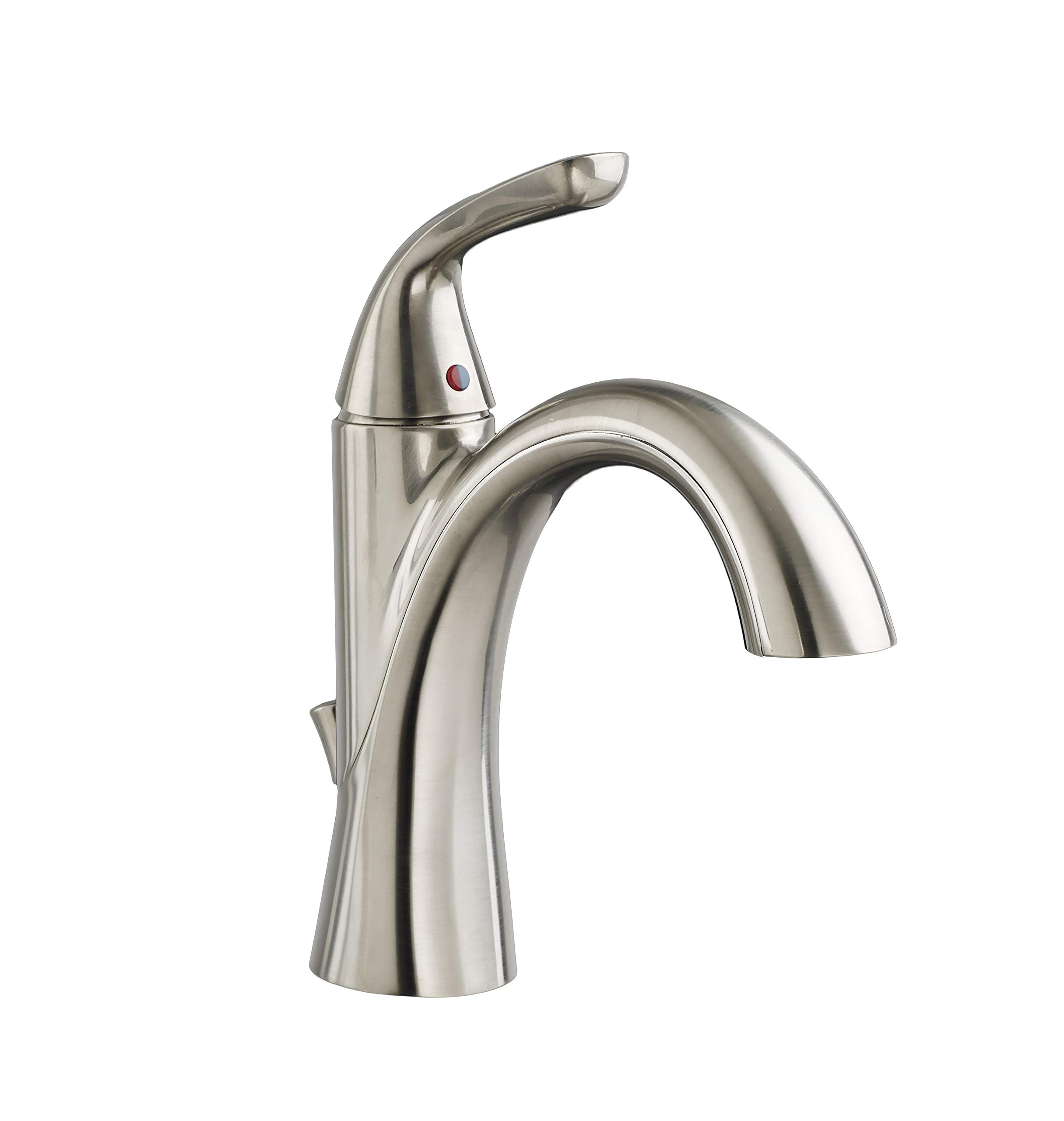 American Standard Becklow Badarmatur Zwei Griffe – 10,2 Cm, Gebürstetes Nickel, Mit Pop-Up-Ablauf