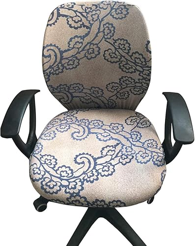 Miniatura 8 de Funda para silla de oficina, funda universal protectora y elástica, cubierta elástica para silla giratoria de Melaluxe