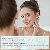 Vista 6 de Parches NAD+ cómodos para todo el día, veganos, resistentes al agua, 30 parches