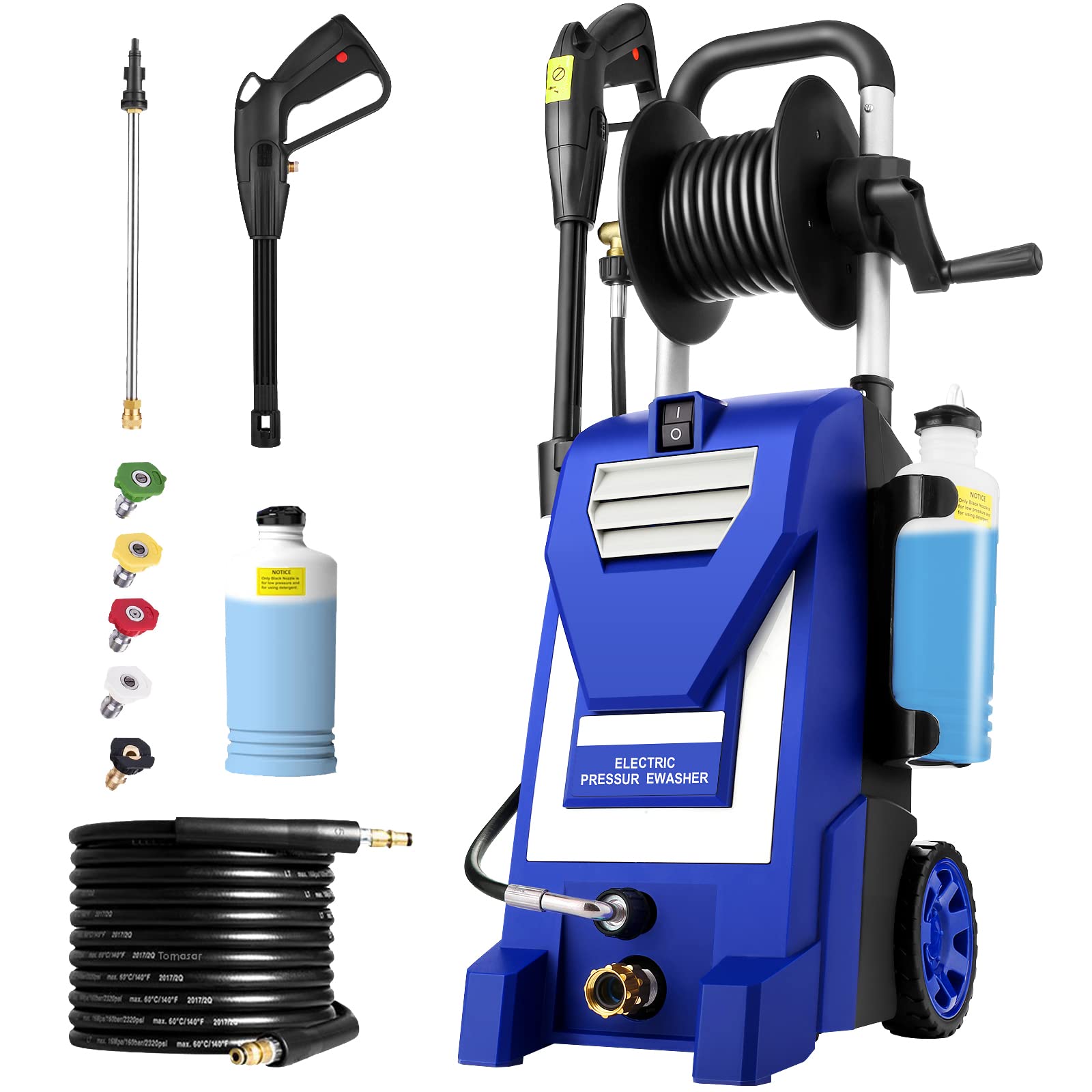 Buy [Upgraded Version] Pressure Washer 2200PSI Electric Power Washer 1800W High Pressure Washer