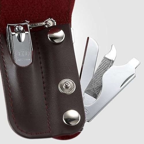 Miniatura 3 de Juego de manicura y pedicura de viaje número 1, Three Seven 777 (Total 2 PC, modelo P-301C), cortaúñas y juego de cuchillos de chef de acero