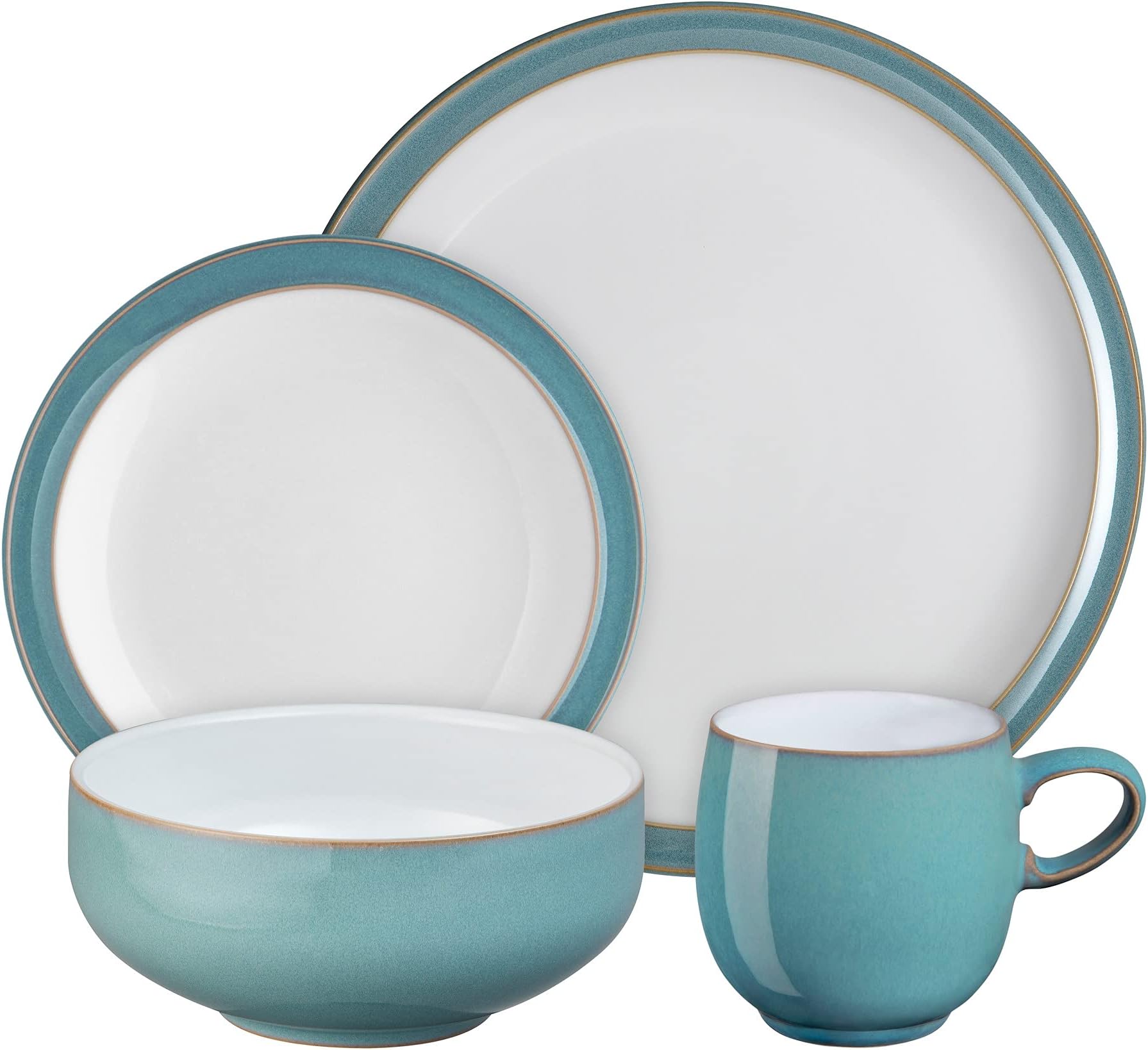 Denby Imperial Blue Dinner Set For 4 16 Piece Ceramic Tableware Set