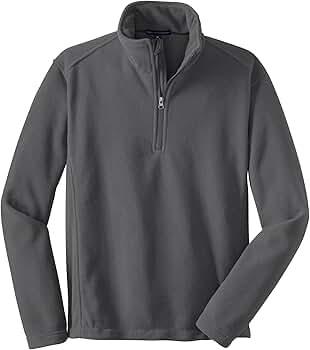 引越割CLUBHAUS Fleece 1/4 Pullover Gray Port Authority Fleece 1/4-Zip Pullover Iron Grey at Amazon