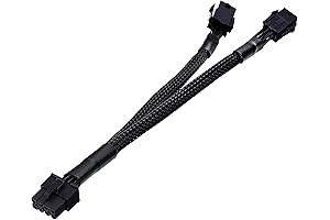 TeamProfitcom Dual 6 Pin Female to 8 Pin Male GPU Power Adapter...
