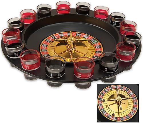 Adulto Diversión y juegos potable Deluxe Chupito Ruleta Juego