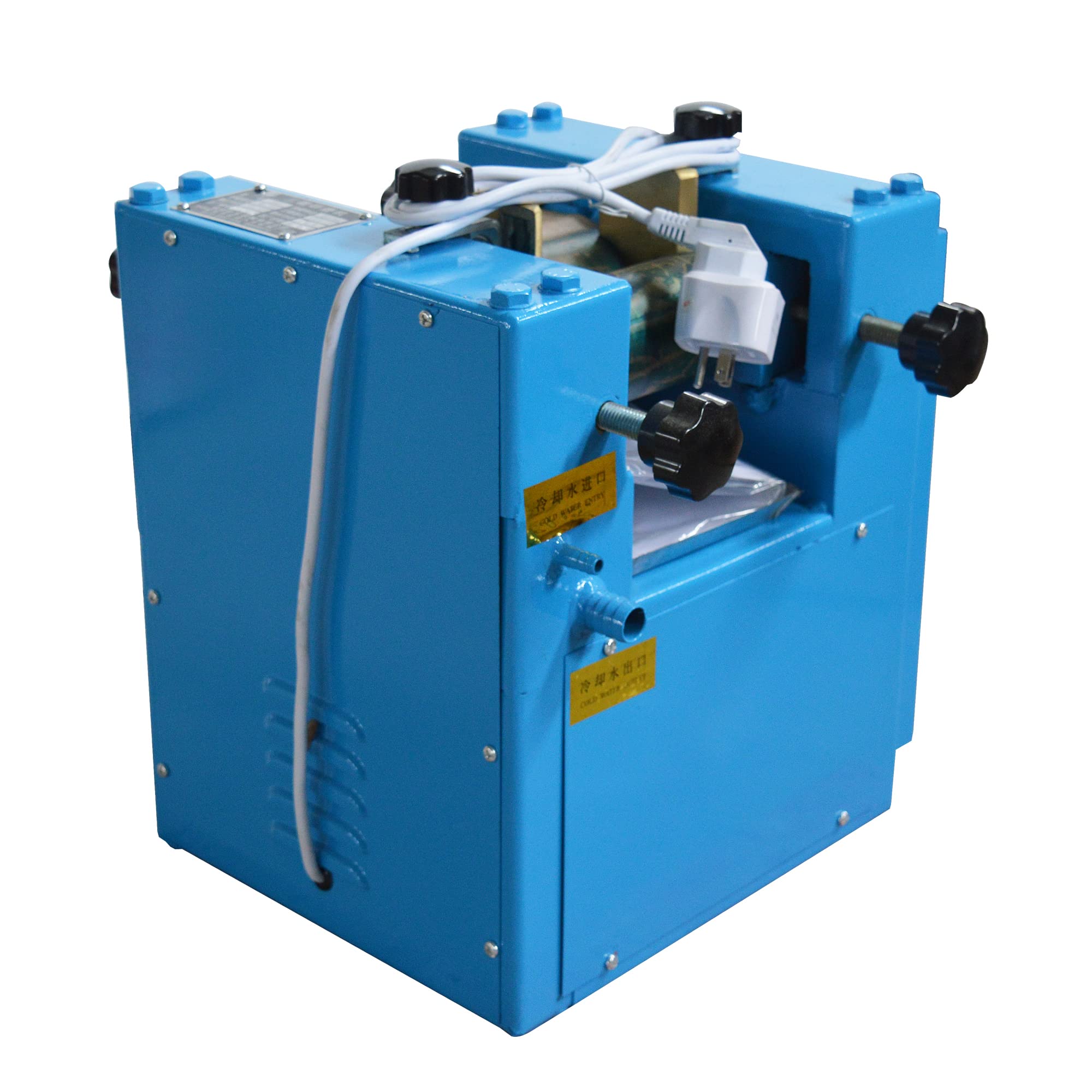 110V 750W Three Rolls Pigment Grinder Machine 3-18 m Ointment Milling Machine Water Cooling for Lab Paint Ink — view 4