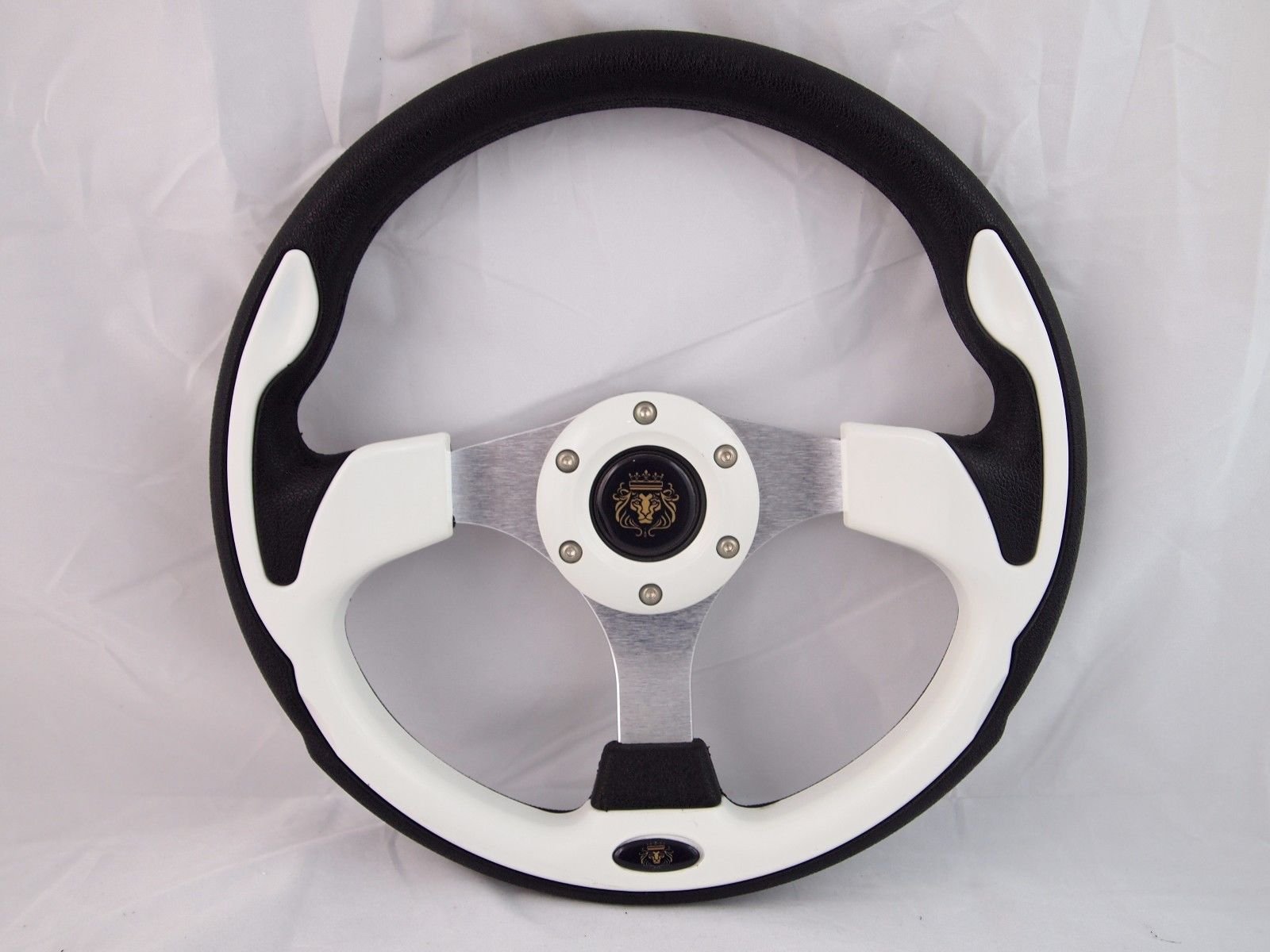 White Steering Wheel with Adapter for RZR 570 800 900 1000