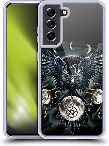 Head Case Designs Officially Licensed Sarah Richter Gothic Black Raven Animals Soft Gel Case Compatible with Samsung Galaxy S21 FE 5G