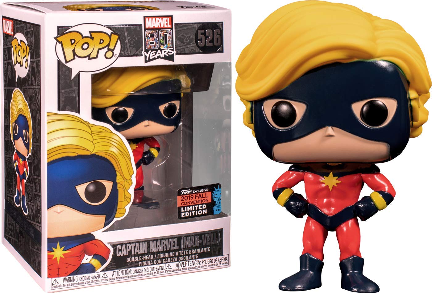Amazon.com: Marvel 80TH - POP Funko Vinyl Figure 526 Captain (MAR