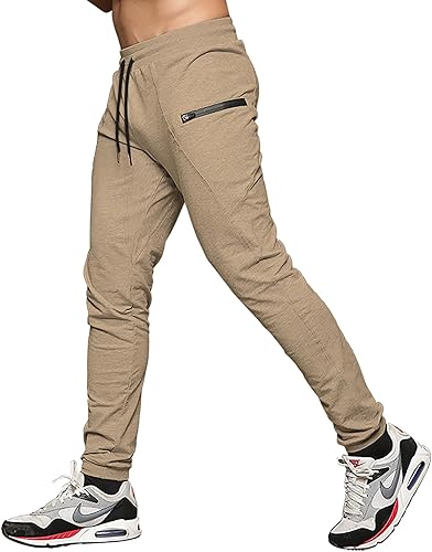 MAIKANONG Pantalones deportivos ajustados para hombre, pantalones de entrenamiento para gimnasio, correr, atletismo, casual