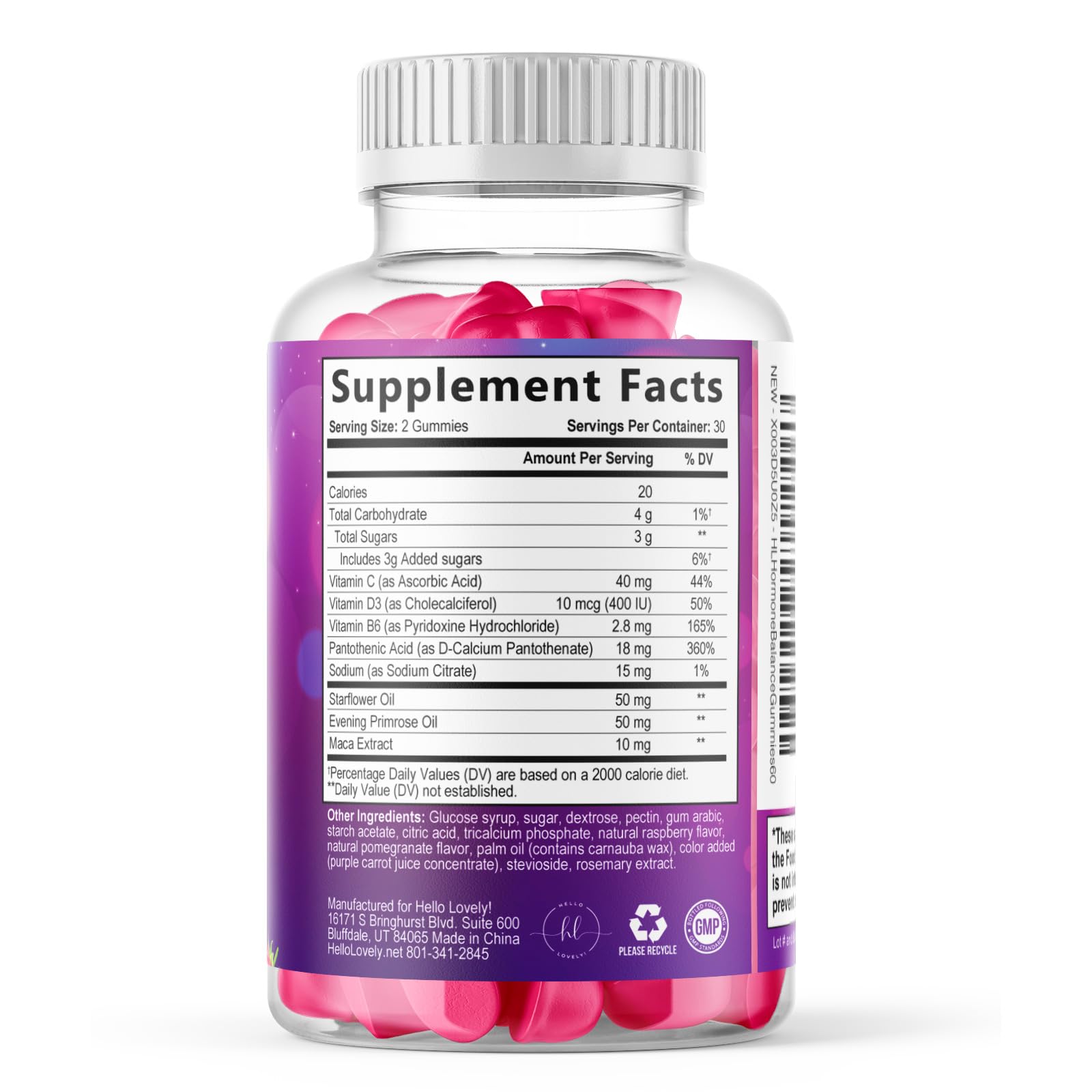 Menopause Supplements for Women - Complete Natural Mild Hot Flashes & Night Sweats Support, Multi Benefit Menopause Relief Gummy, Hormone Support for Balance & Energy, Gluten-Free - 60 Gummies — Amazon image 9