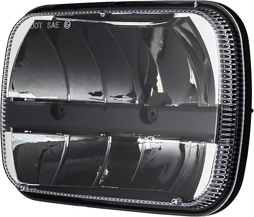 Miniatura 2 de Eagle Lights E27450C - Juego de 2 faros reflectores LED complejos (5 x 7), 27450C, 2 luces, incluye arneses 96630 H4 - H13