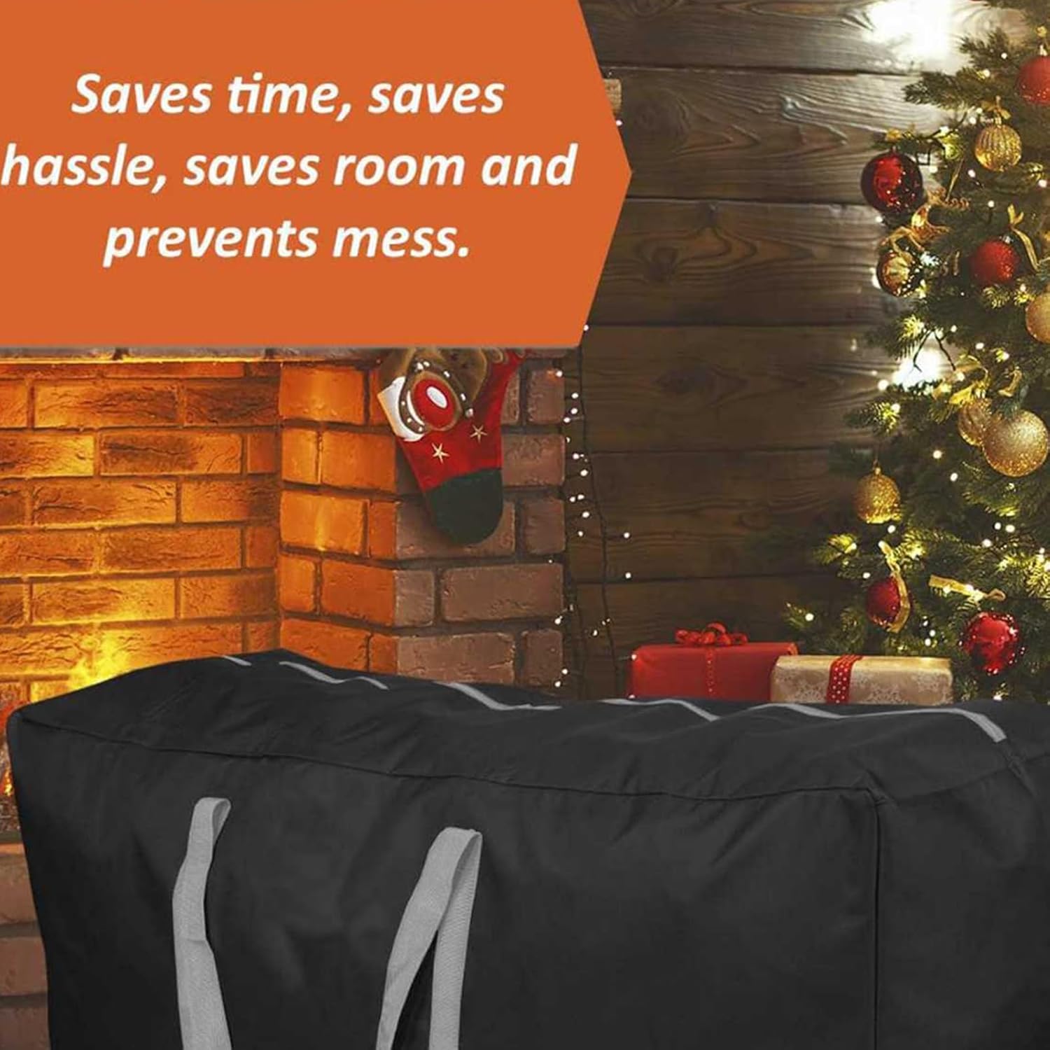 クリスマスツリートートバッグ - クリスマス収納バッグオーガナイザー | UV耐性のあるホリデー用品ポーチ - 寮 アパート キャン