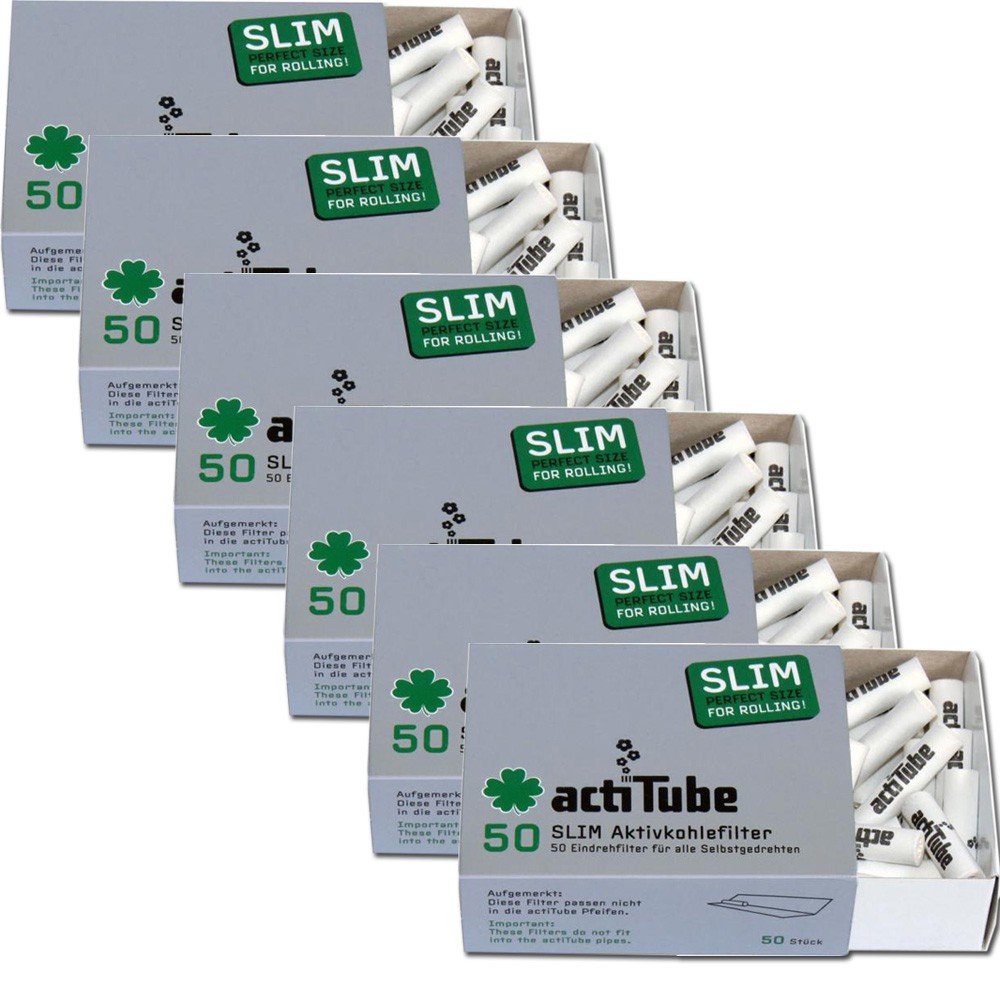 actiTube Tune Slim - Filtros de carbón activado (7,1 m, 6 paquetes de 50 unidades) Filtros de carbón activado.