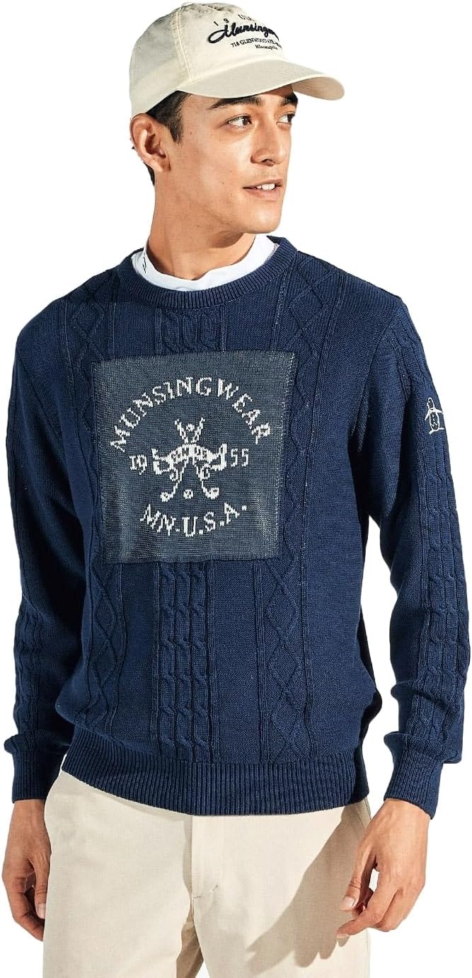 Munsingwear メンズゴルフ ネイビー セーター Munsing Wear◇ニット