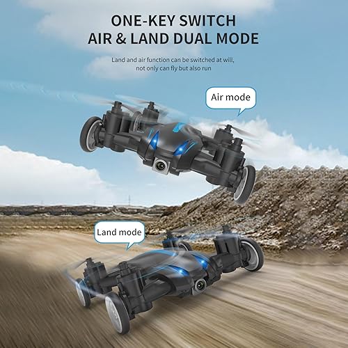 Miniatura 5 de GoolRC Mini dron con cámara 4K WIFI control remoto Drone con modo tierra y modo de mosca, luces LED, giro de 360, modo sin cabeza, regalo de juguete