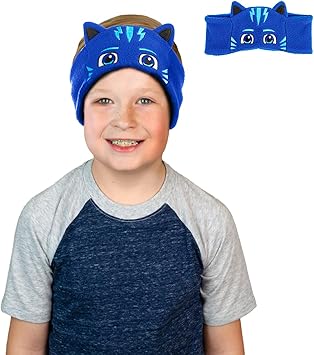 CozyPhones PJ Masks Catboy Kids Headphones Over The Ear Headband Headphones - Volume Limited with Thin Speakers & Soft Fleece Headband