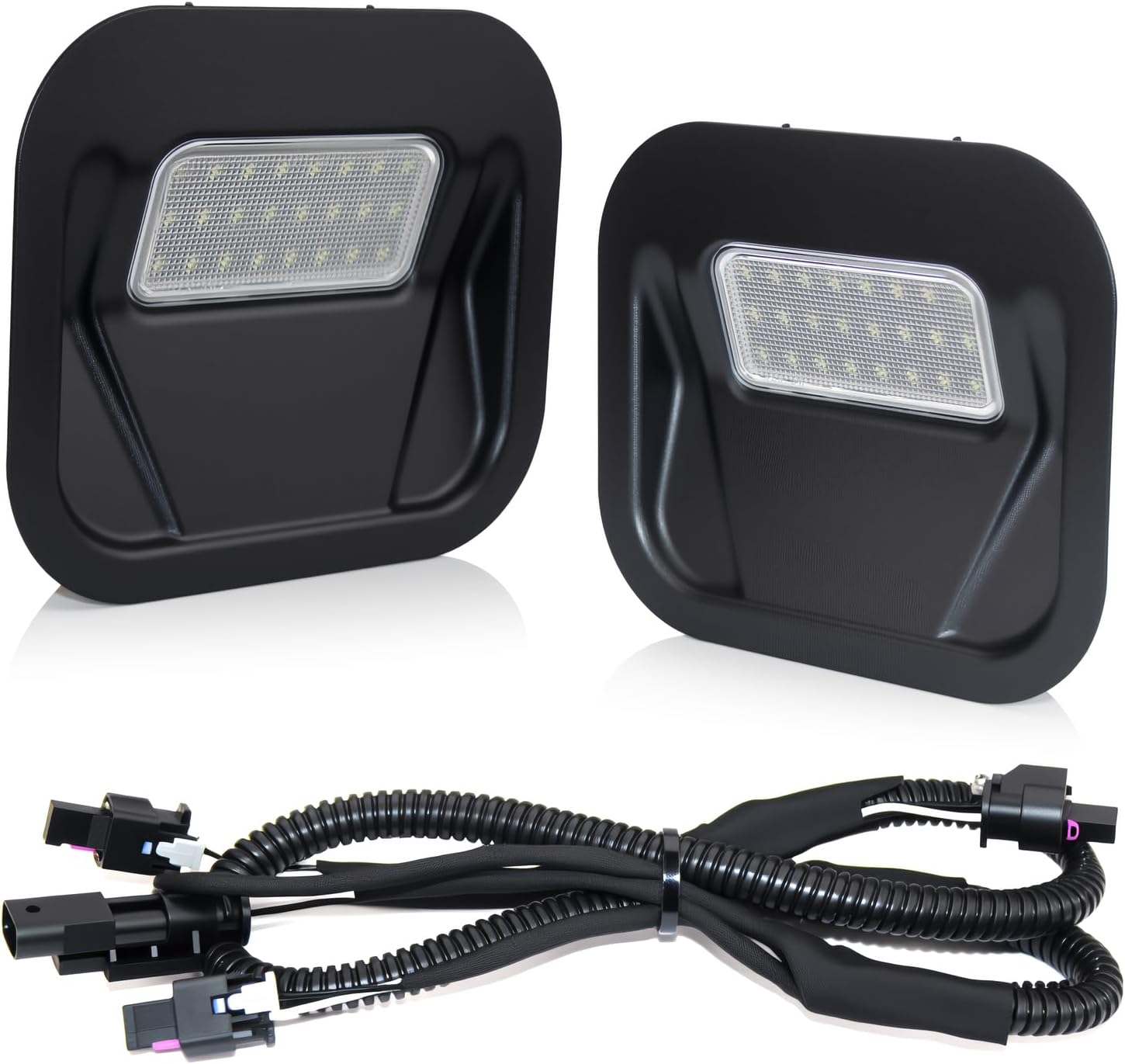 D-Lumina LED Tailgate Step Light Truck Bed Multi-Pro Lamp Assembly Compatible with 2020-2025 GMC Sierra 1500 2500 HD 3500 HD, 2020-2025 Chevy Silverado 1500 2500 HD 3500 HD, Replacement for 84347814