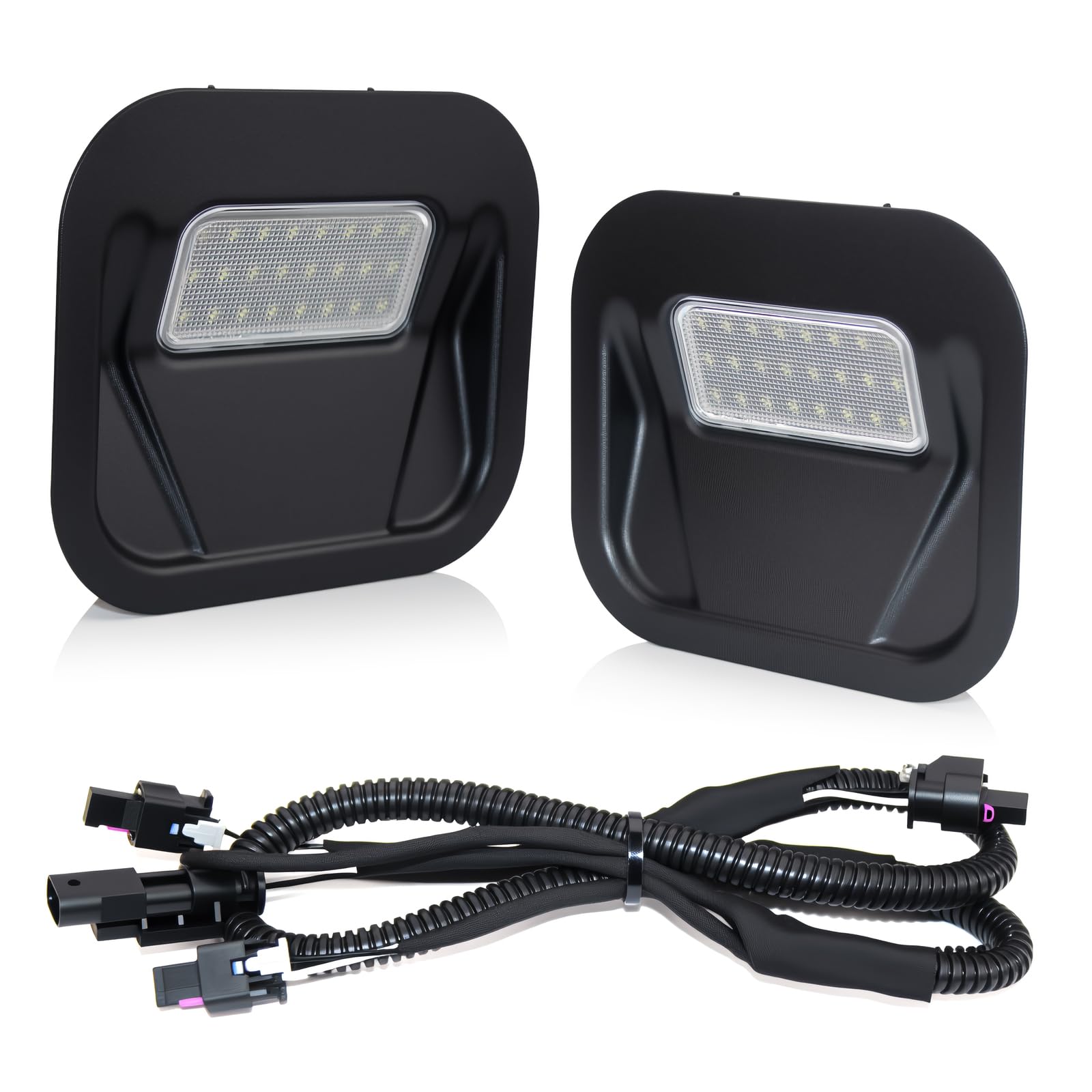 D-Lumina Tailgate Step Light LED Truck Bed Multi-Pro Lamp Assembly Kit Compatible with GMC Sierra 1500 2500 HD 3500 HD 2020-2021 ＆ Chevy Silverado 1500 2500 HD 3500 HD 2020, Replacement for 84347814