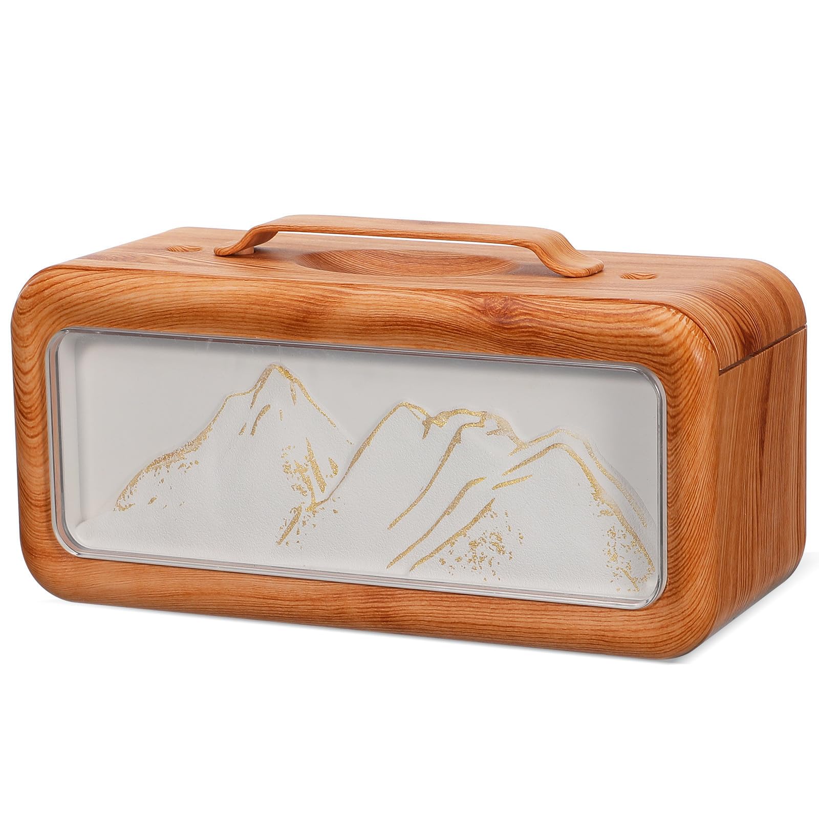 Humidificador Portátil y Capacidad de 600 Ml Tecnología de Doble Pulverización Diseño de Textura Madera y de para Habitación Adecuado para y Coche