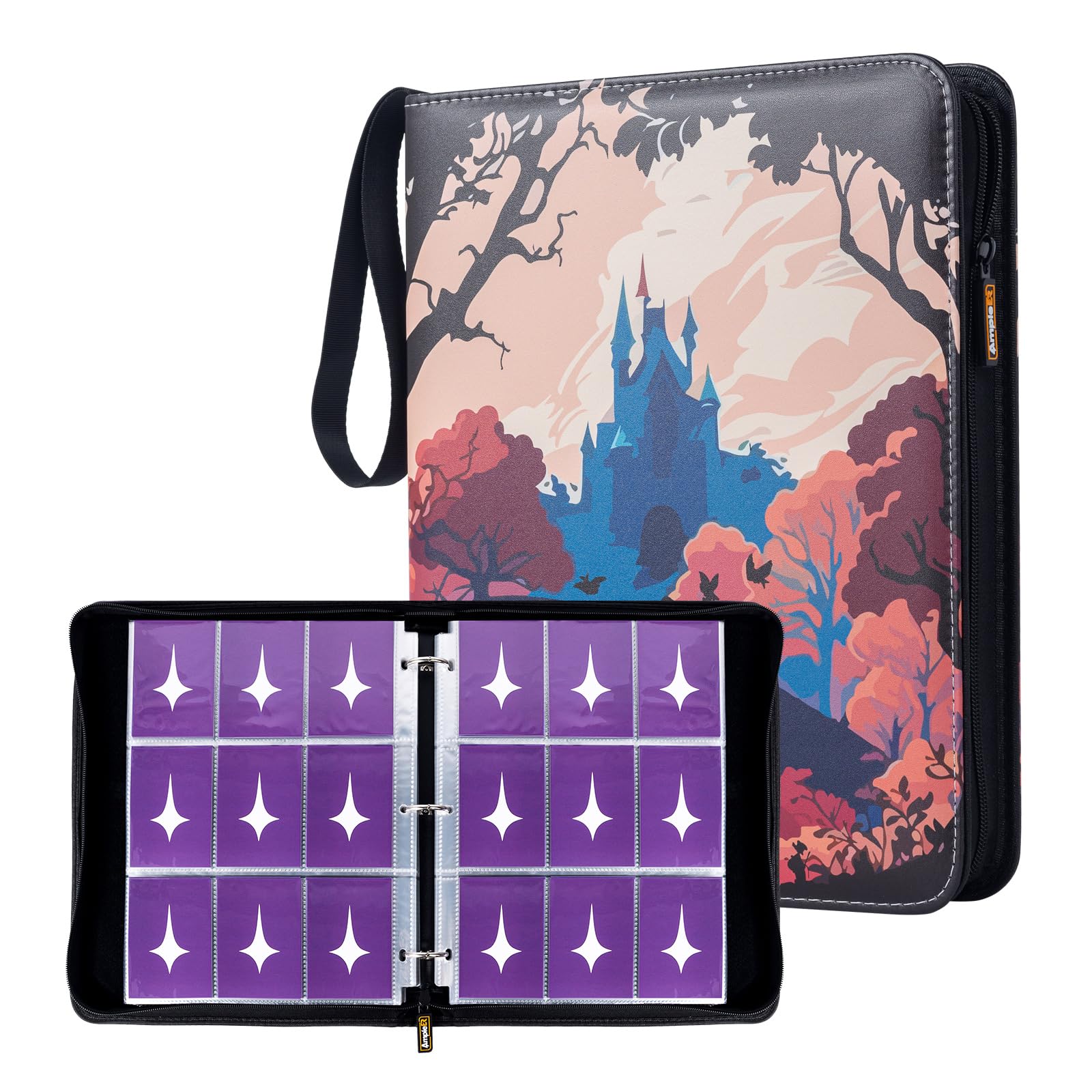Classeur de cartes à collectionner, 9 pochettes compatibles avec 900 cartes Lorcana, convient pour MTG TCG Storage Display Collection (CR)