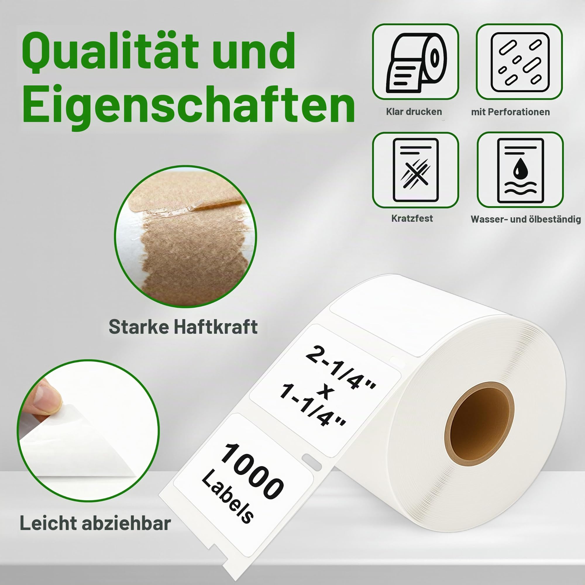 6 Rollen 11354 RFID Etiketten 57 x 32 mm für Dymo LabelWriter 550 | Ersatz für S0722540 mit RFID Chip und 1000 Mehrzwecketiketten je Rolle kompatibel mit Dymo LabelWriter 550 Druckern