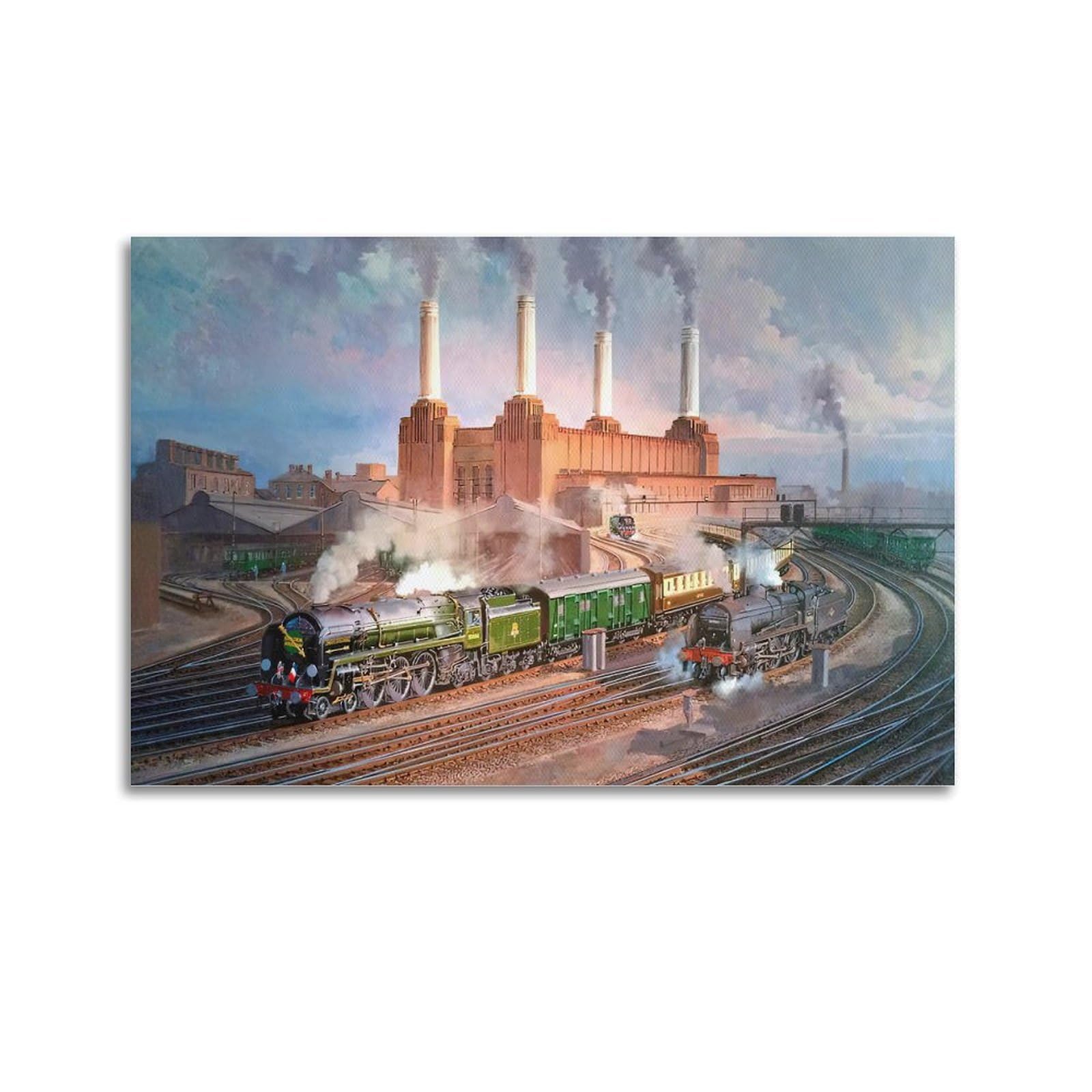 ZSZWHJ Vintage Transport Art Poster London North Eastern Railway Poster Decorative Painting Canvas Wall Posters And Art Picture Print Modern Family Bedroom Decor Posters 16x24inch(40x60cm)
