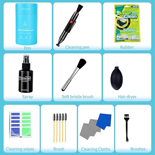 Miniatura 3 de AKIKI Kit de limpieza de auriculares de realidad virtual, kit de limpiador de lentes para MetaOculus Quest 2 Quest RiftS, HTC Vive Pro Cosmos Elite