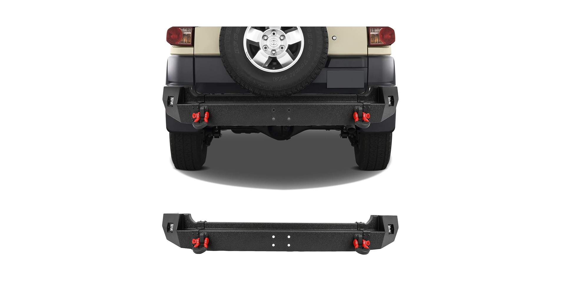ARB Rear Bumper トヨタ　FJクルーザー For 07 08 09-13 14 Toyota FJ Cruiser Steel Rear Bumper W/LED