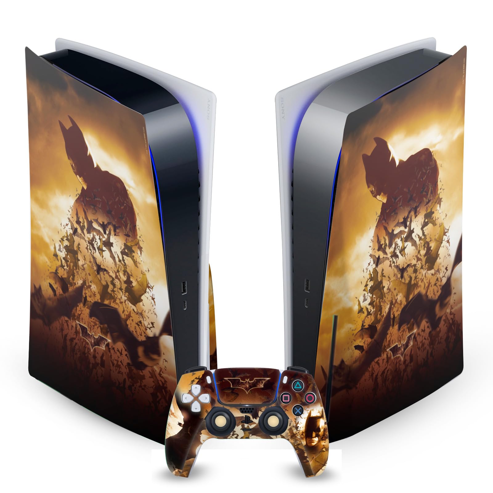 Peau Vinyle PS5 Batman Begins Anti Rayure Protection Manette Console - 7