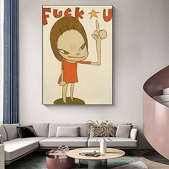 油彩画 奈良美智 「風景、人物」サイン F4 額装済み 肉筆手描き 油彩画 奈良美智 「風景、人物」サイン F4 額装済み 肉筆手描き