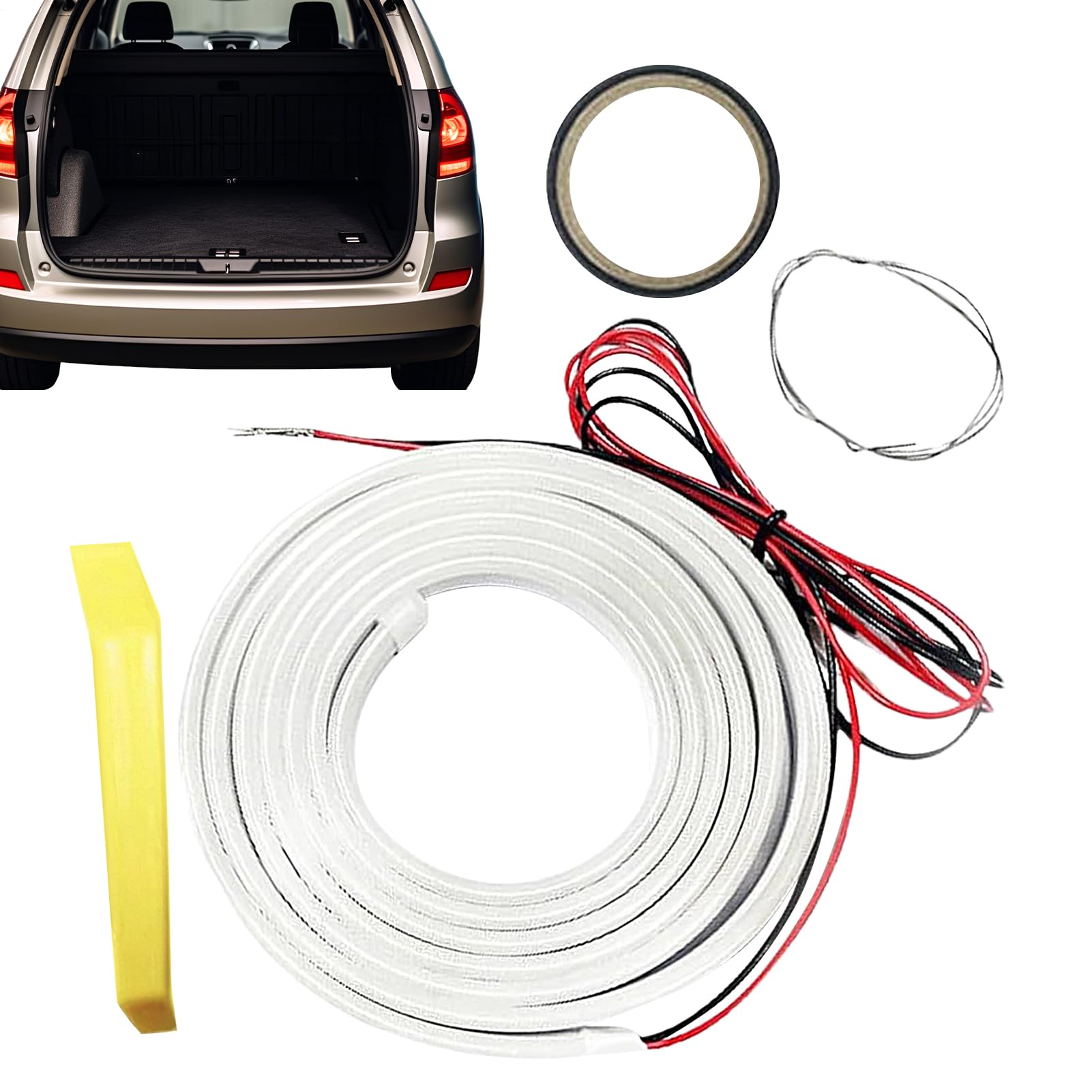 Luz De Maletero para Coche - Tira de Luz para Maletero con Sensor Automático | Iluminación Dinámica para Turismos y Monovolúmenes