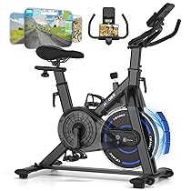 CHAOKE Cyclette da Casa con App, Cyclette per Casa Magnetoresistanza ultra Silenziosa 10dB, con Applicazione, Sedile Morbido e Traspirante e Schermo LCD, Peso Massimo di 150KG Cyclette Professionale