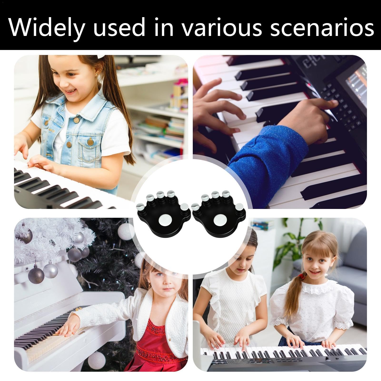 Exerciseur De Doigts Pour Enfants – Renforceur Musculaire Main Pour Guitare, Piano, Réglable 4-7 Lb, Rouge/jaune