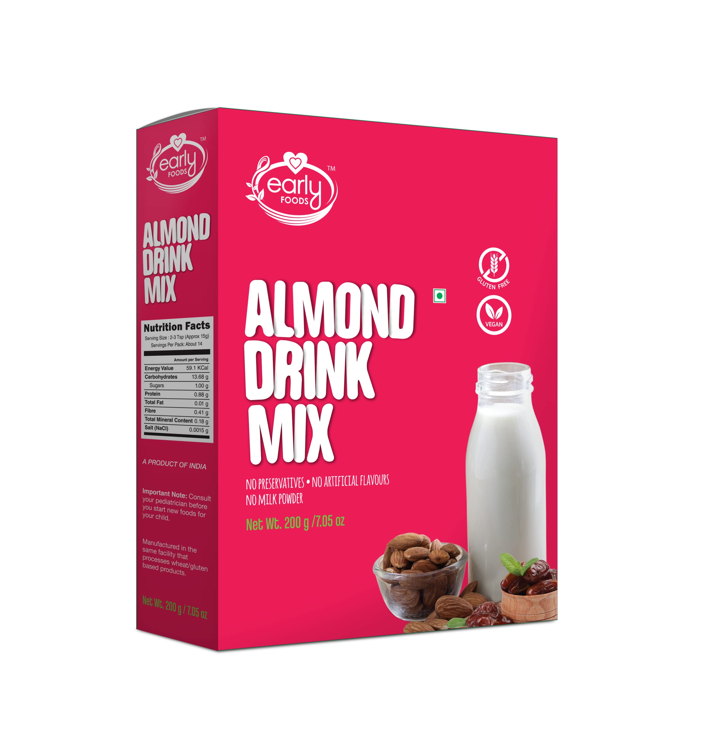 Early Foods Almond Drink Mix 200g|Badam Powder| Kids Drink (B075G2BT8K) Amazon Price History, Amazon Price Tracker