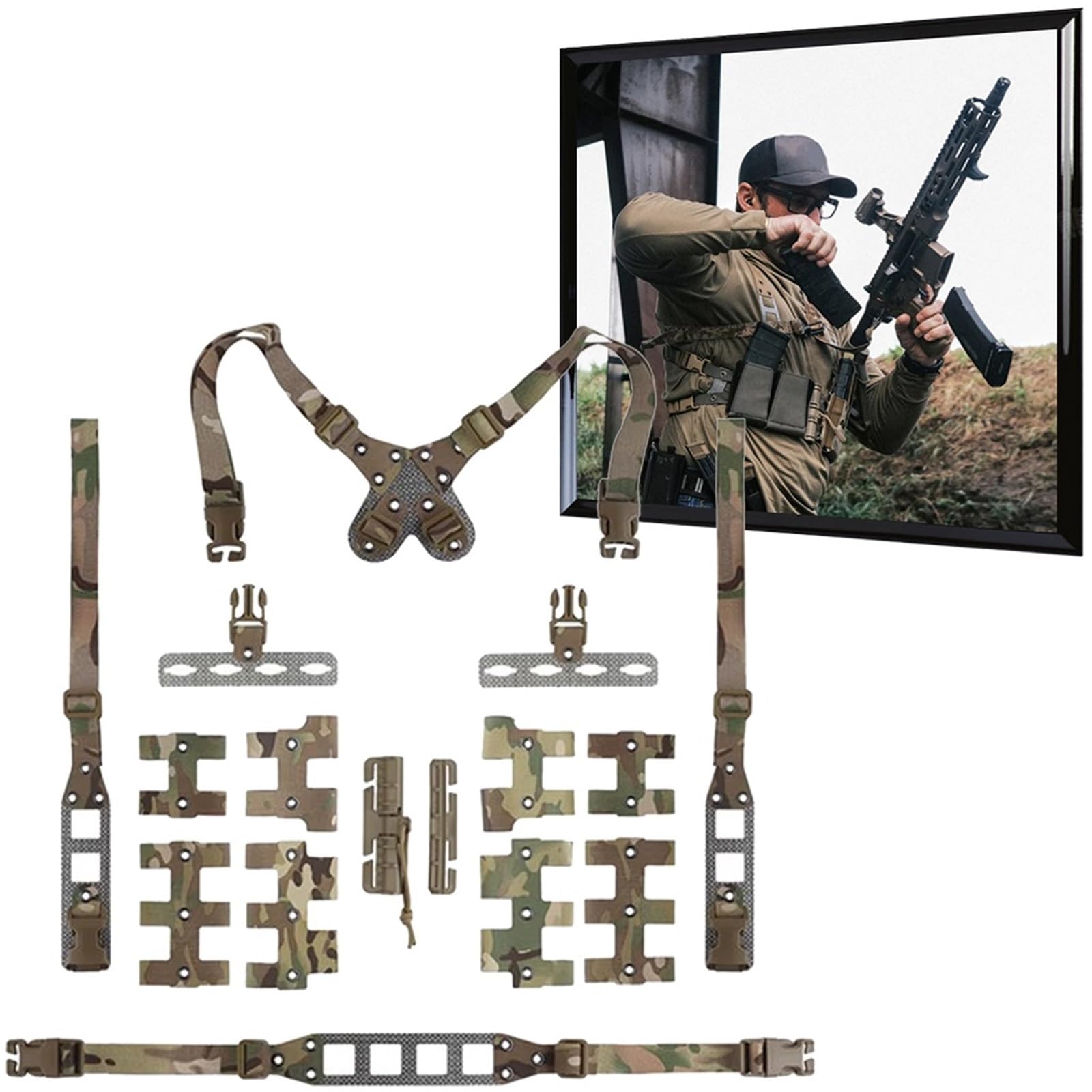 Gilet tactique modulaire V2 libération rapide gilet léger airsoft